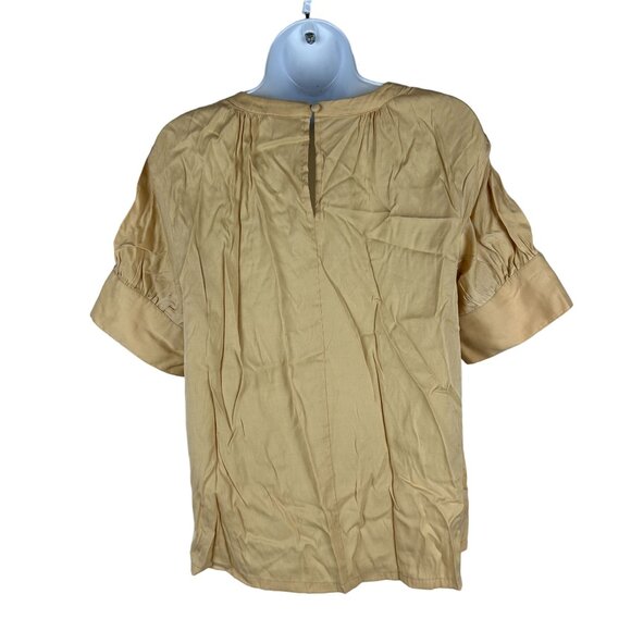 Worthington Women's Blouse Size M Size Beige 50% Rayon & 50% Polyester - Picture 2 of 4